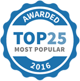 Awarded Top 25 most Popular Coaches 2016