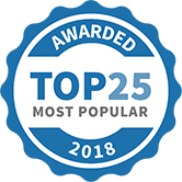 Awarded Top 25 most Popular Coaches 2018