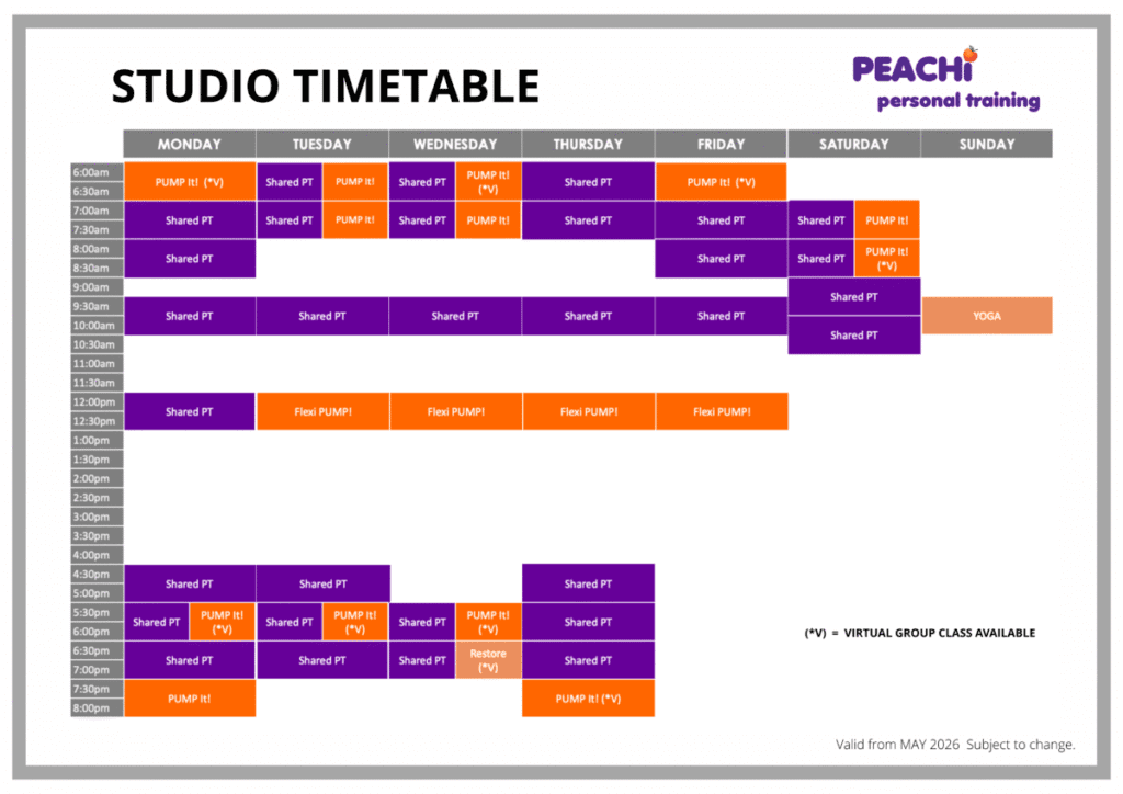 Timetable 1